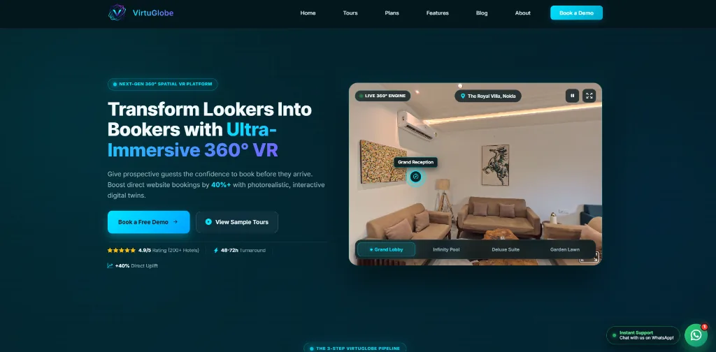 VIRTUGLOBE — 360° Spatial VR & Digital Twin Platform (Spatial VR & Digital Twins)